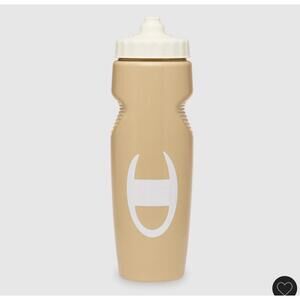 Champion Beige Water Bottle with White Cap